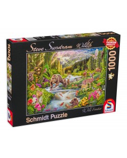 Puzzle Schmidt din 1000 de piese - Animalele din padure