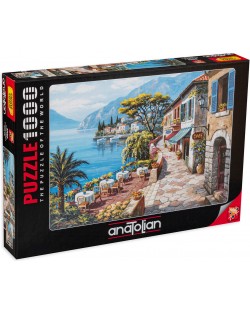 Puzzle Anatolian de 1000 piese - Cafenea langa plaja, Sung Kim