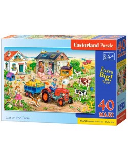 Castorland 40 XXL Puzzle - Viata la ferma