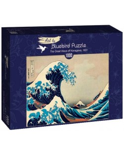 Puzzle Bluebird de 1000 piese - The Great Wave off Kanagawa, 1831