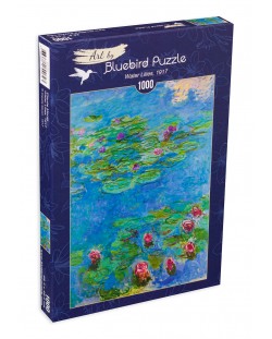 Puzzle  Bluebird de 1000 piese - Water Lilies, 1917