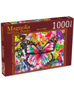 Puzzle Magnolia din 1000 de piese - Fluture