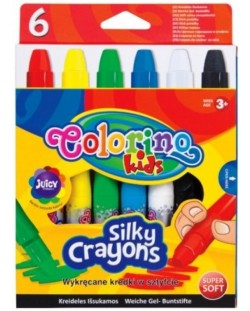 Pasteluri Colorino Kids - Silky crayons, 6 culori