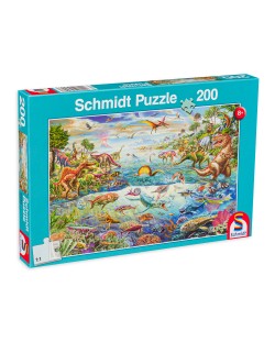 Puzzle Schmidt de 200 piese -  Discover The Dinosaurs