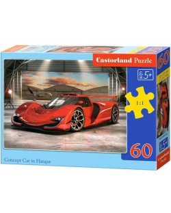 Castorland Puzzle de 60 de piese - Masina rosie