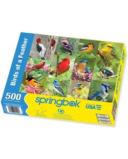 Puzzle Springbok de 500 piese - Birds of A Feather