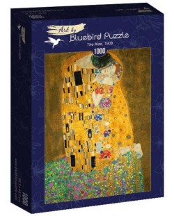 Puzzle Bluebird de 1000 piese - The Kiss, 1908