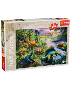 Puzzle Trefl de 260 piese - Dinozauri