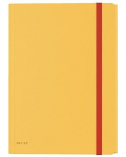 Mapa cu elastic si capace Leitz Cosy - Warm Yellow