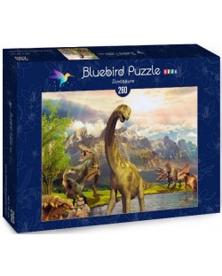 Puzzle Bluebird de 260 piese - Dinosaurs