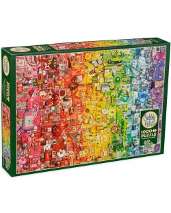 Puzzle Cobble Hill de 1000 piese - Culorile curcubeului