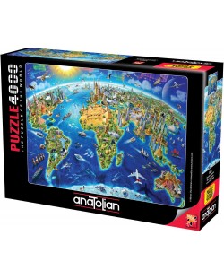 Puzzle Anatolian din 4000 piese - Repere mondiale