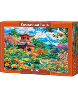 Puzzle Castorland din 1000 piese - Grădina de primăvară a armoniei