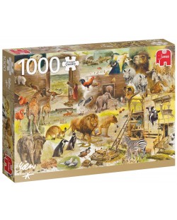 Puzzle Jumbo de 1000 piese -Building Noah's Ark