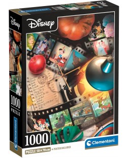 Puzzle  Clementoni din 1000 piese - Filme clasice Disney