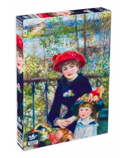 Puzzle Black Sea Lite de 1000 piese - Doua surori pe terasa, Pierre-Auguste Renoir