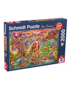 Puzzle Schmidt de 2000 piese - The dragon's treasure
