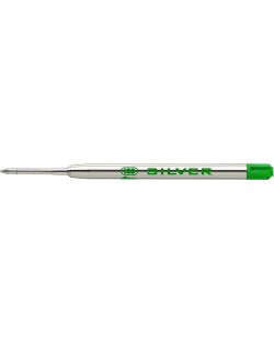 Reincarcare pentru stilou cu bila Ico Silver - 0,8 mm, verde