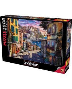 Puzzle  Anatolian din 3000 piese - Apus peste coasta Italiei