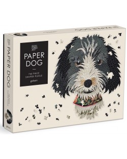 Puzzle Galison din 750 de piese - Câine de hârtie