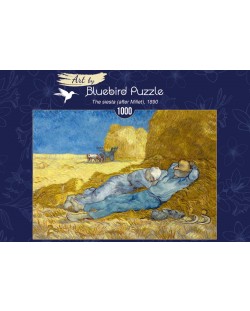 Puzzle Bluebird de 1000 piese - The siesta (after Millet), 1890