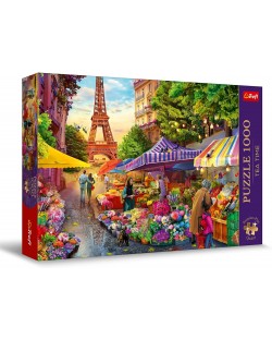 Puzzle Trefl din 1000 piese - Magazin de flori, Paris 