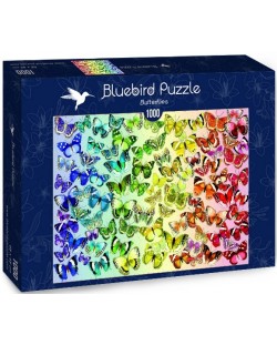 Puzzle Bluebird de 1000 piese - Butterflies
