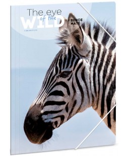 Dosar cu bandă elastică Ars Una The Eyes of the Wild A4 - Zebra