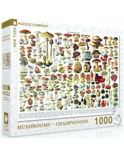 Puzzle New York Puzzle de 1000 piese - Mushrooms Champignons