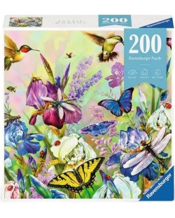 Puzzle Ravensburger din 200 de piese - Poiană înflorită