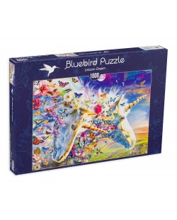 Puzzle Bluebird de 1000 piese - Unicorn Dream, Adrian Chesterman