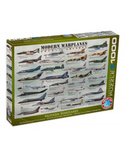 Puzzle Eurographics de 1000 piese – Avioane militare moderne
