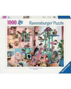 Puzzle Ravensburger din 1000 de piese  - Arborele de pisici din paradis