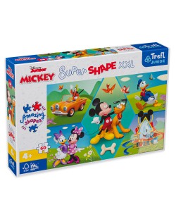 Puzzle Trefl din 60 XXL de piese - Mereu distractiv cu Mickey