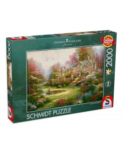 Puzzle Schmidt de 2000 piese - Thomas Kinkade Gardens Beyond Spring Gate