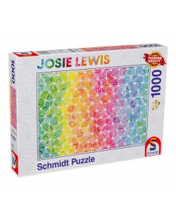 Puzzle Schmidt din 1000 de piese - Triunghiuri colorate