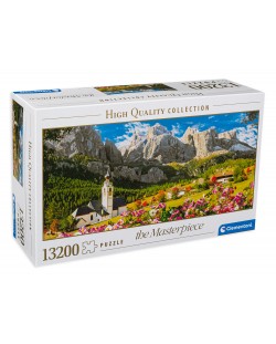 Puzzle panoramic Clementoni de 13 200 piese - Sate in  Dolomiti, Italia