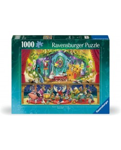 Puzzle Ravensburger 1000 de piese - Albă ca Zăpada și cei 7 pitici 