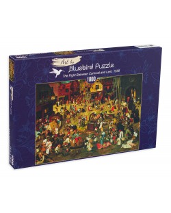 Puzzle Bluebird de 1000 piese - The Fight Between Carnival and Lent, 1559