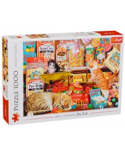 Puzzle Trefl de 1000 piese - Cat's sweets