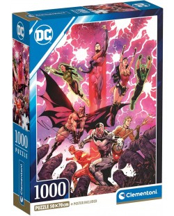 Puzzle Clementoni din 1000 piese - Personajele lui DC Comics