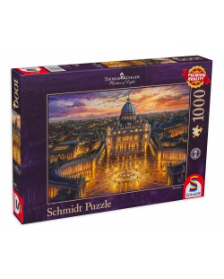 Puzzle Schmidt de 1000 piese - Thomas Kinkade Vatican Sunset