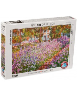 Puzzle Eurographics de 1000 piese – Gradina pictorului, Claude Monet