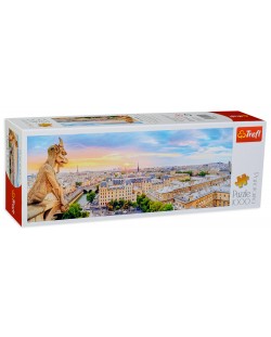Puzzle panoramic Trefl de 1000 piese - Panorama Notre Dame