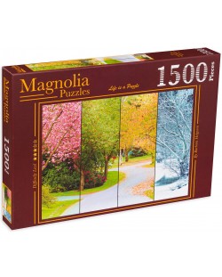 Puzzle Magnolia din 1500 de piese - Anotimpurile