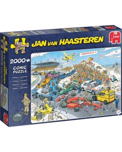 Puzzle Jumbo de 2000 piese -  Linia de start Formula 1, Jan Van Haasteren