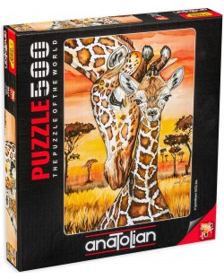 Puzzle Anatolian de 500 piese - Girafa, Lynn Bean