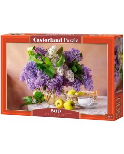 Puzzle Castorland din 500 piese - Natură statică cu liliac | Ozone.ro