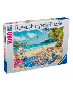 Puzzle Ravensburger cu 1000 de piese - La Plajă