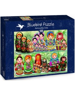Puzzle Bluebird de 1000 piese - Matryoshka Dolls